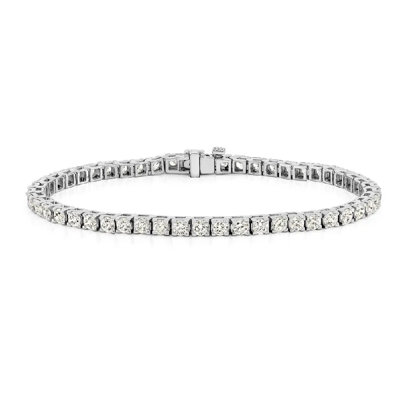 Elegant leather bracelets for men-Auriya 5 carat TW Diamond Tennis Bracelet 14k Gold - 7-inch