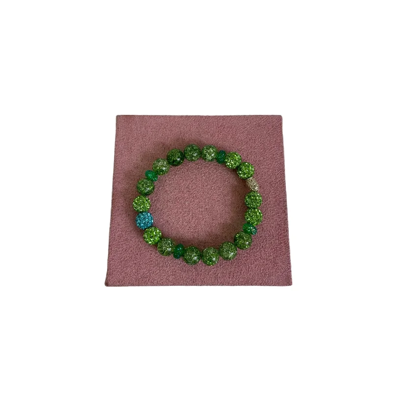 Beaded bracelets for casual wear-Bracelet Beaded By Cme In Green