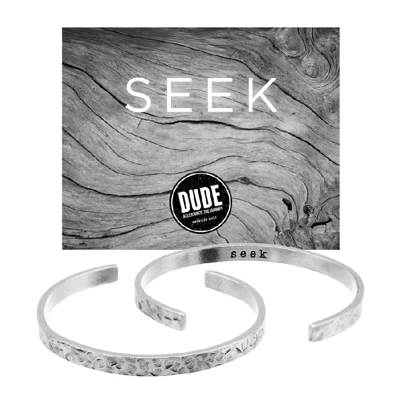 Colorful woven bracelets for layering-Seek DUDE Cuff Bracelet | DUDE Collection