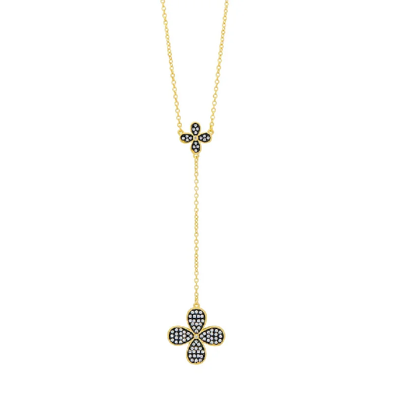 zodiac sign necklace for astrology lovers-Freida Rothman Blossoming Brilliance Lariat Necklace