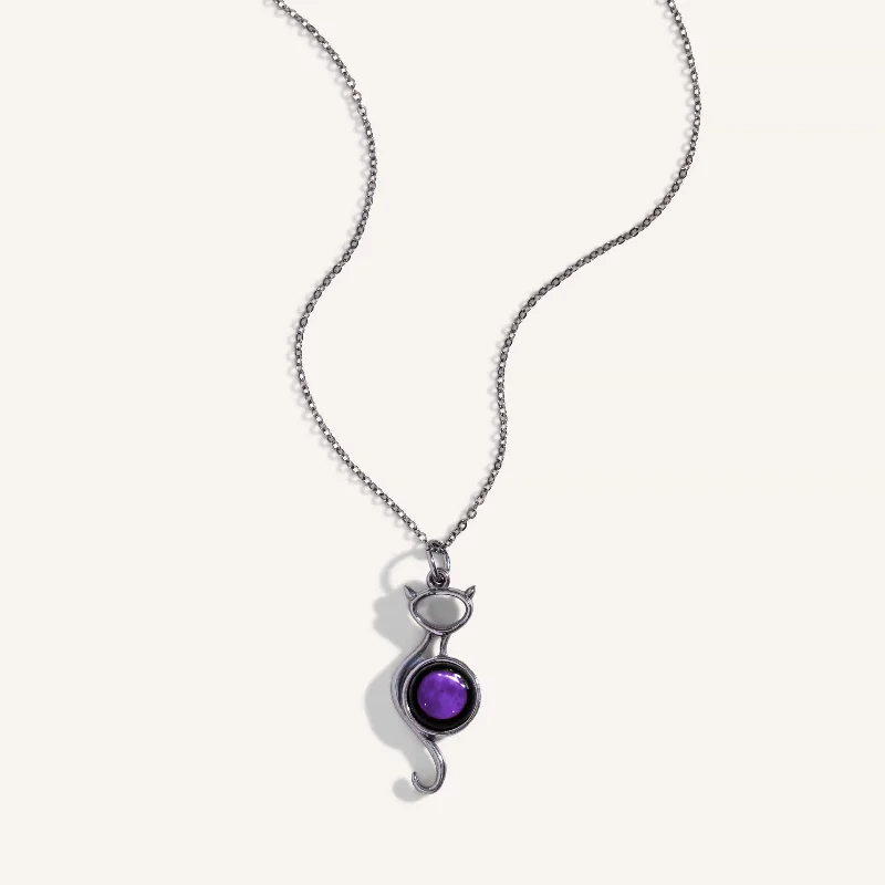 men’s cross necklace for gifts-Midnight Purple Haze