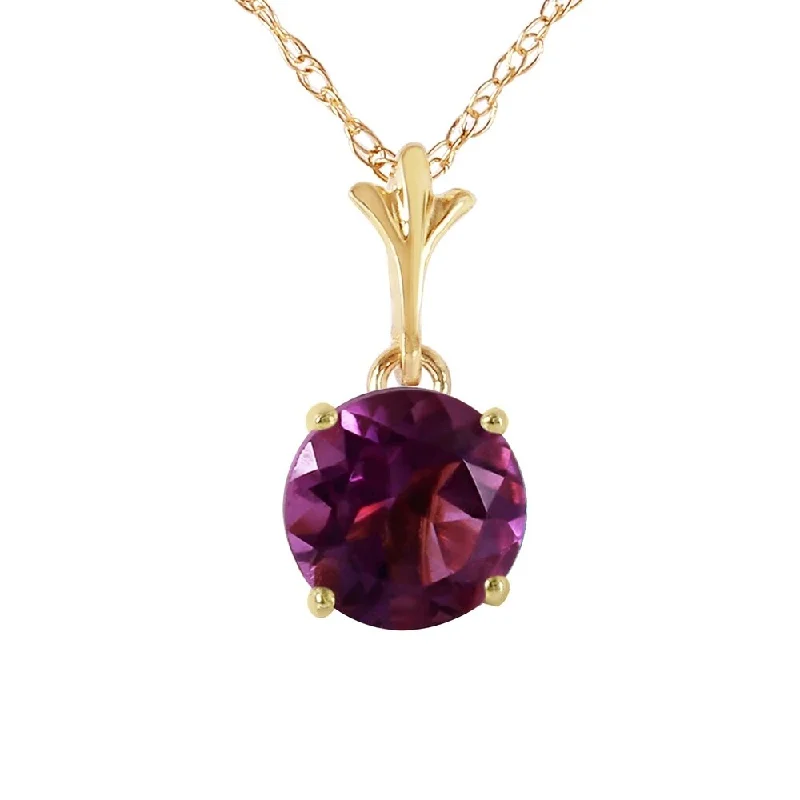 multi-strand necklace for women-1.15 Carat 14K Gold Love Your Smile Amethyst Necklace