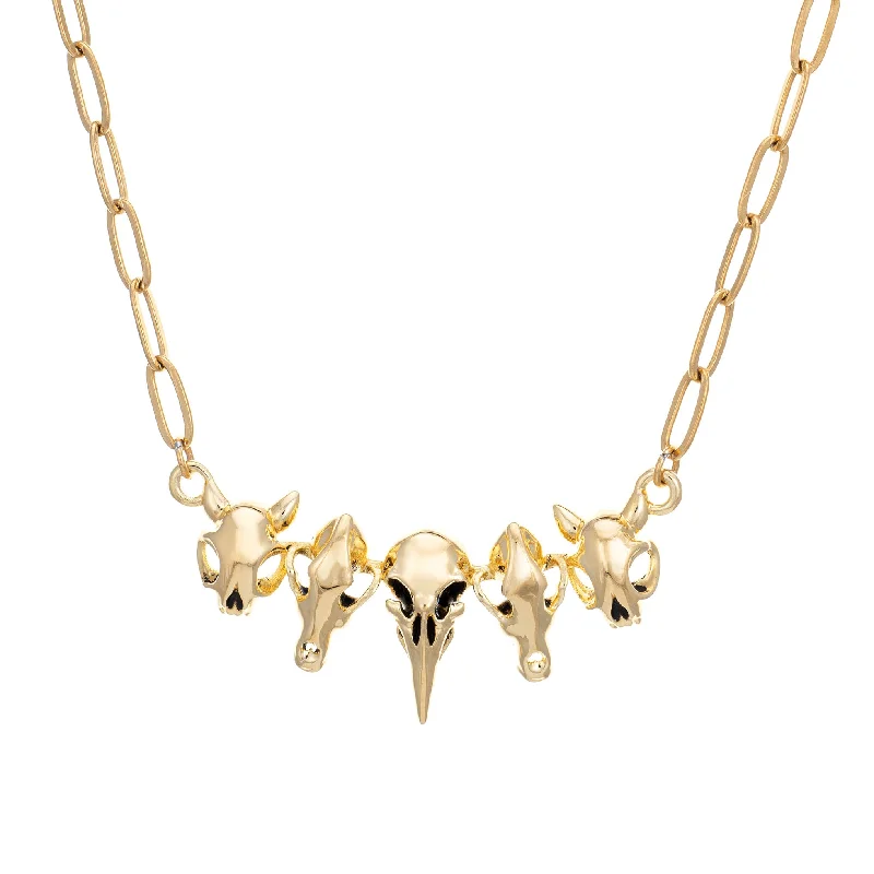 gold pendant necklace for women-Creature Necklace