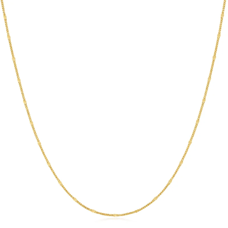 minimalist diamond necklace-Gold Spheres Chain Necklace