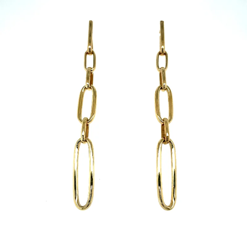 elegant drop earrings for special events -14 KY Paperclip Earrings