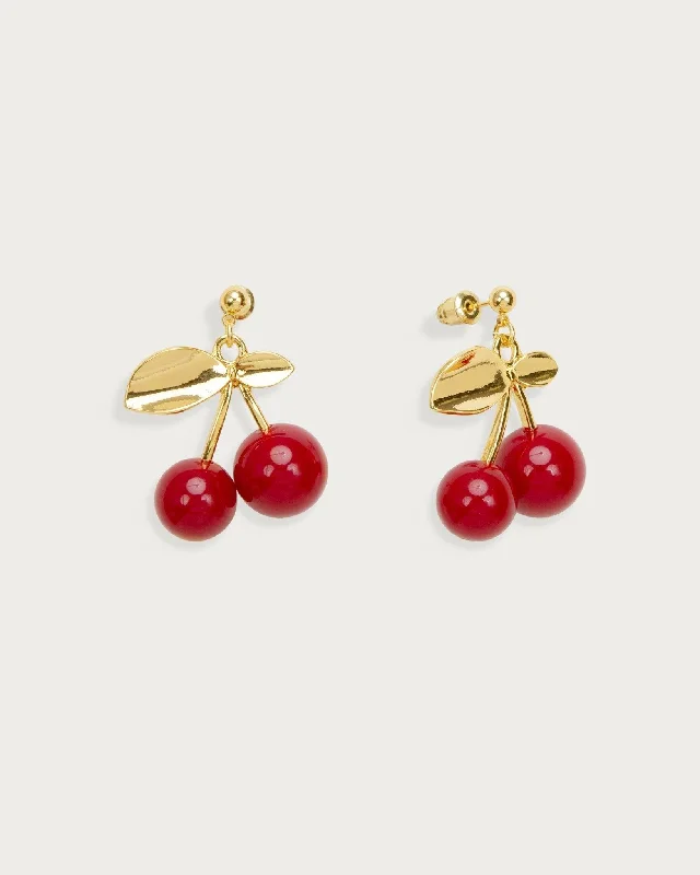 sleek bar earrings for minimalist style -Cherry Bomb Earrings