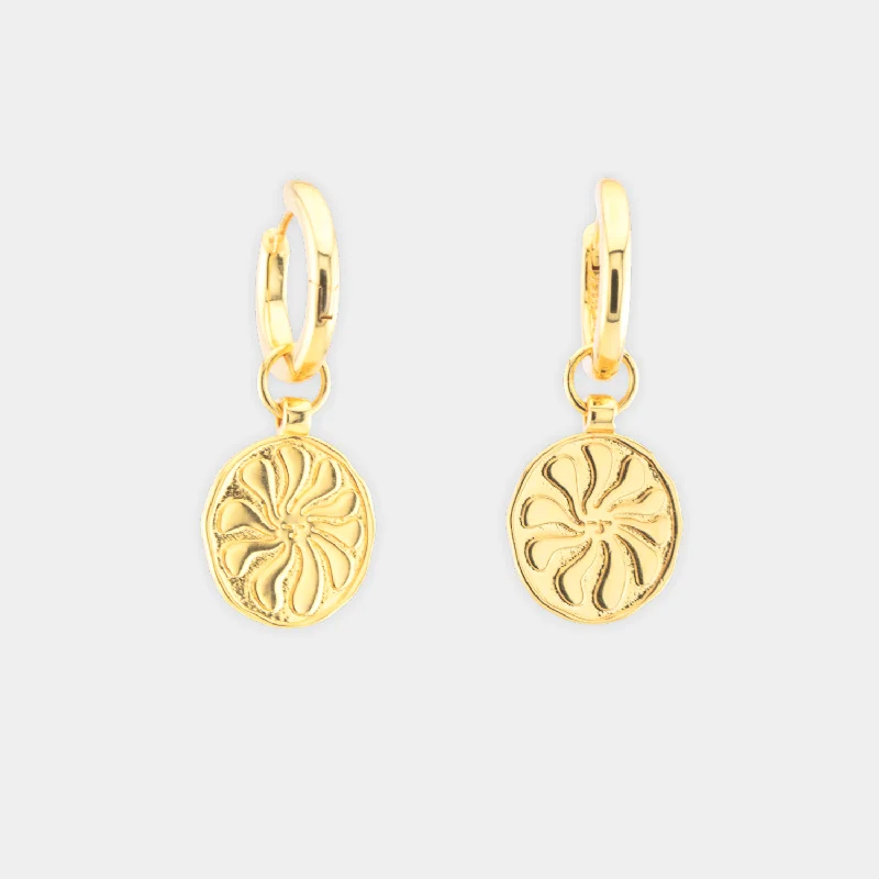 minimalist gold earrings for effortless chic -Summer State of Mind Earrings - Gold