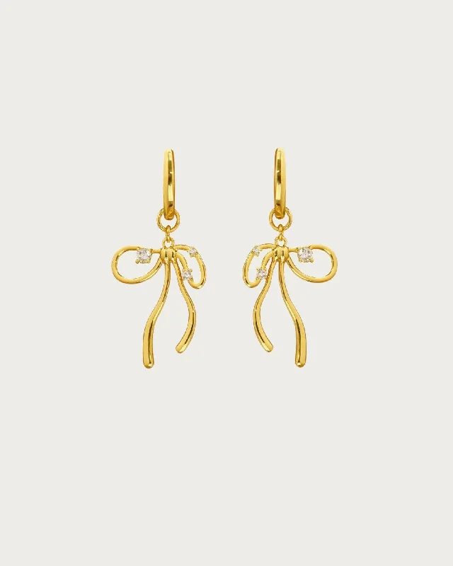 stunning diamond earrings for luxury wear -The Miffy Earrings in Gold