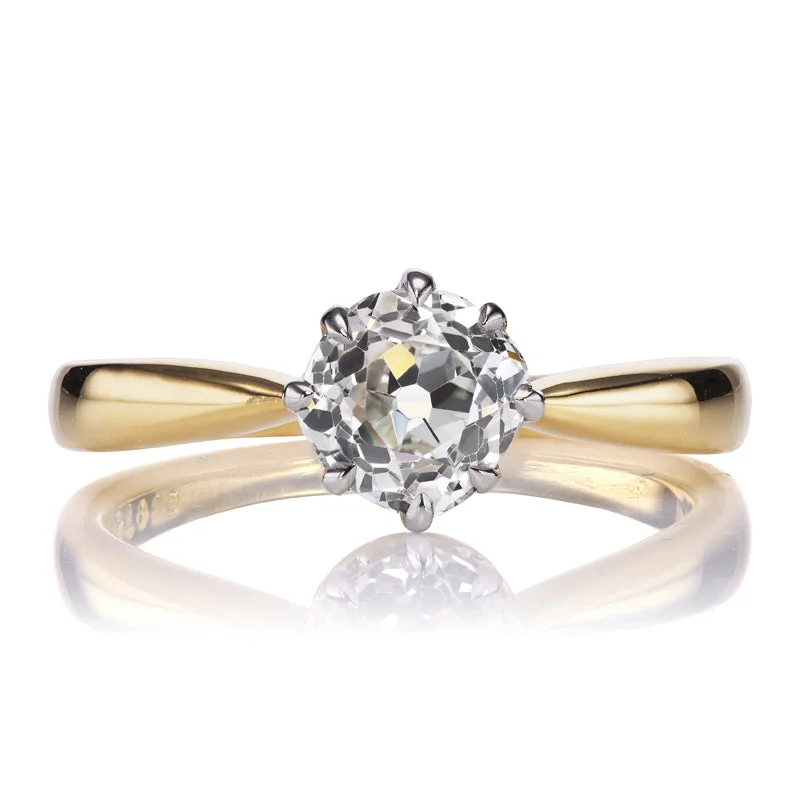 silver engagement rings with diamonds-Julian 1.03