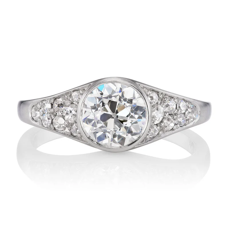 diamond engagement rings with unique designs-Custom Vera