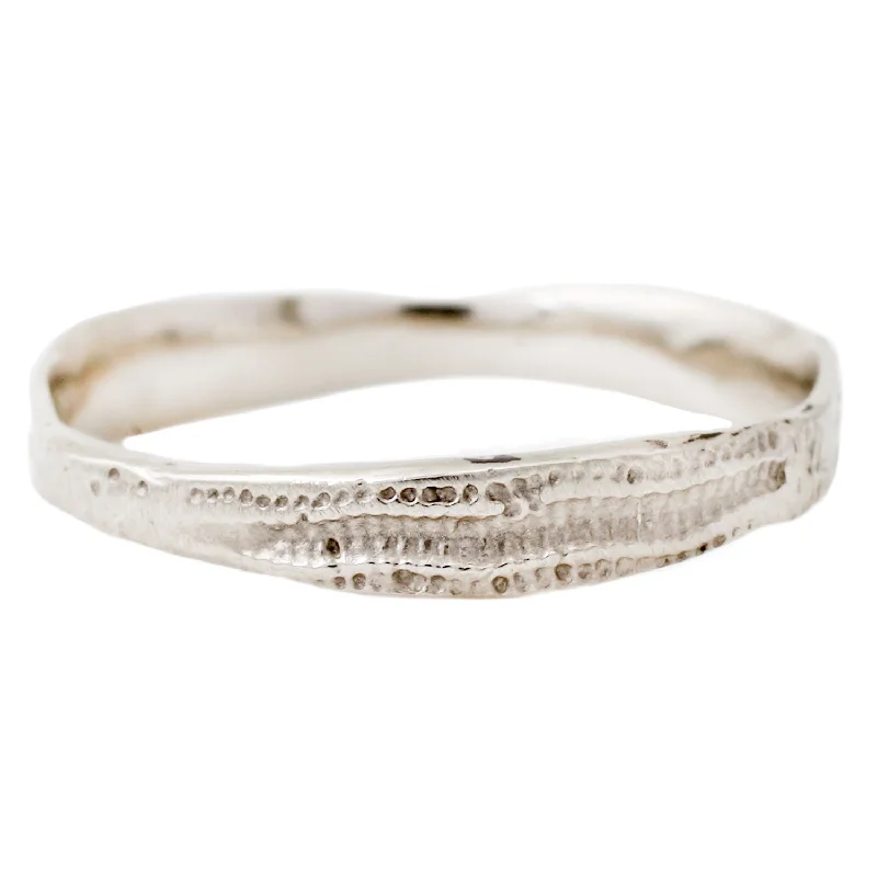 matching engagement and wedding rings-White Gold Urchin Band