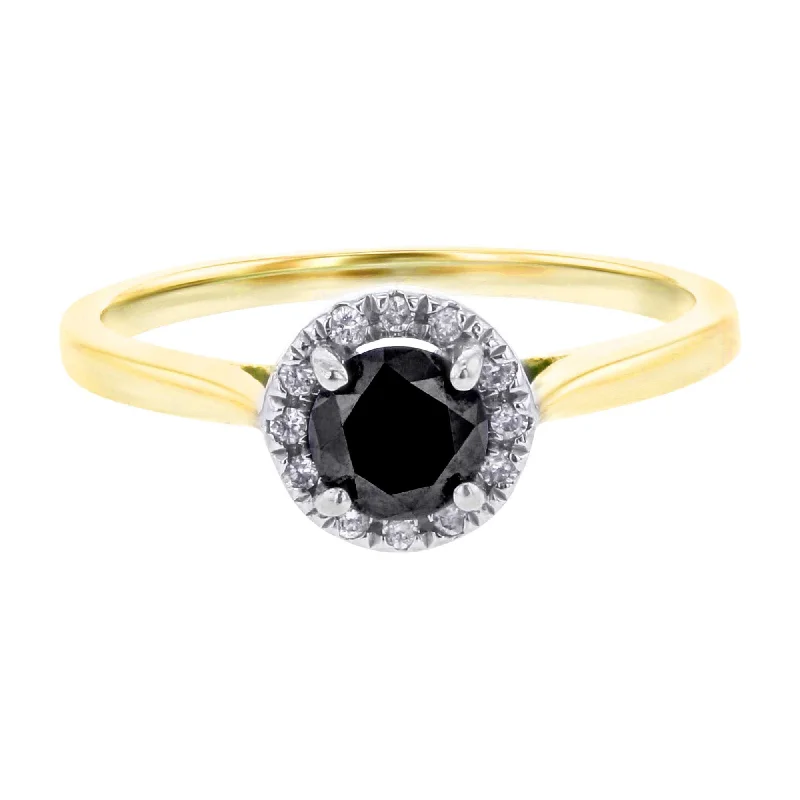 modern wedding rings for women-Morticia Ready for Love Diamond Engagement Ring 1/2ct