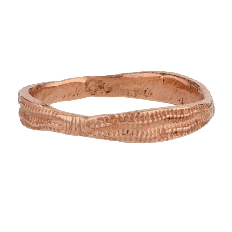 custom wedding bands for women with diamonds-Rose Gold Urchin Band