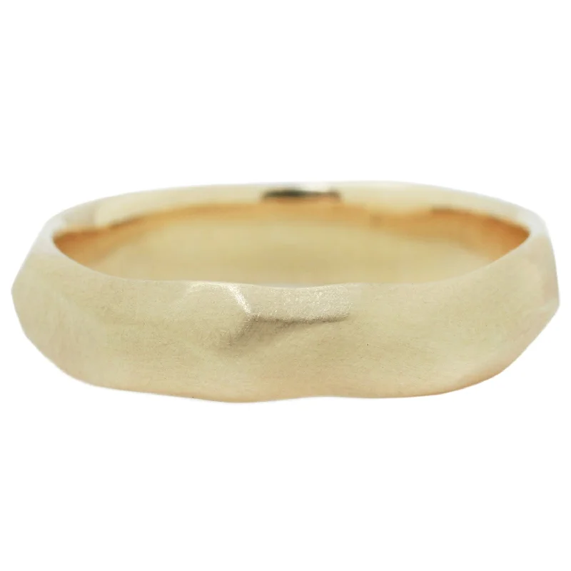 promise rings for best friends-Soft Facet Wide Band