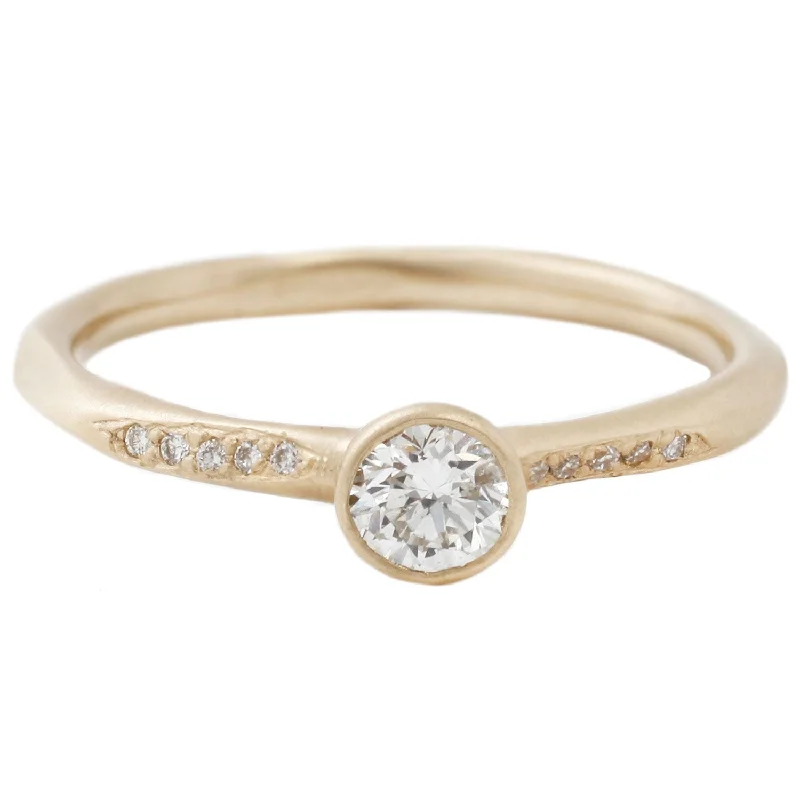 vintage wedding bands with diamonds-Fancy Pavé Water Ring