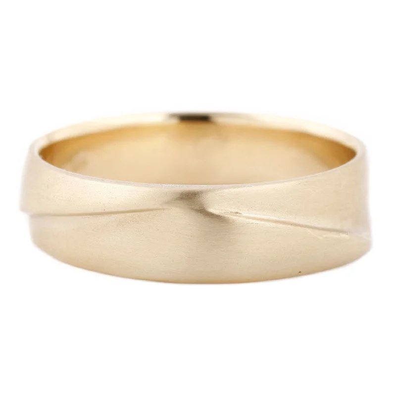 best rings for proposal-Center Fold Wide Band