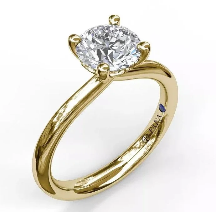 men’s wedding rings with diamonds-Solitaire Mounting