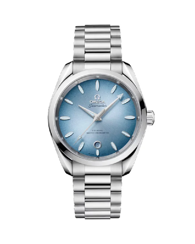 watches with crystal embellishments for luxury look -SEAMASTER AQUA TERRA 150M