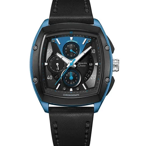 luxury watches for collectors with high craftsmanship -Alexandre Christie Black Dial Men 44mm 6610MCLIPBABU