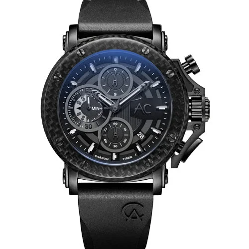 watches with classic and contemporary mix -Alexandre Christie Black Dial Men 47mm 9205MCREPBAGL