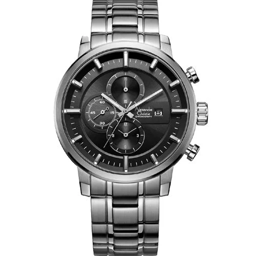 top-rated smartwatches for everyday use -Alexandre Christie Silver Dial Men 45mm 6323MCBSSBA