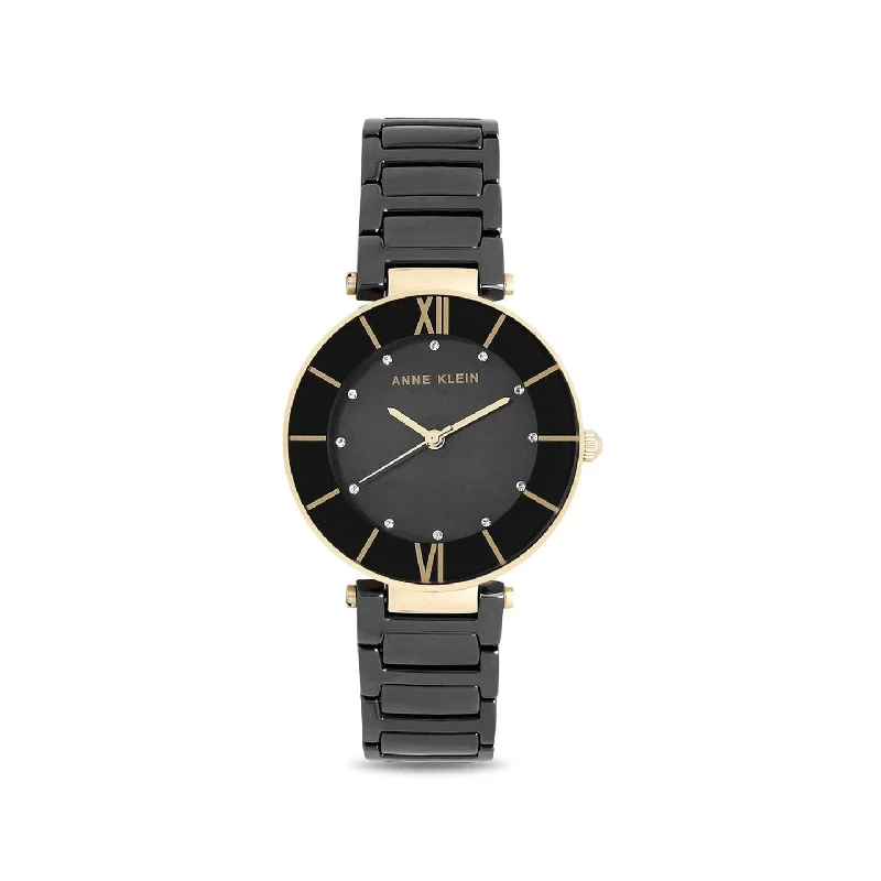 unique watches with modern technology -Anne Klein NBAK3266BKRG Analog Watch For Women