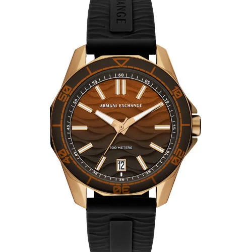 affordable sport watches for fitness enthusiasts -Armani Exchange Spencer Brown Dial Men 44mm