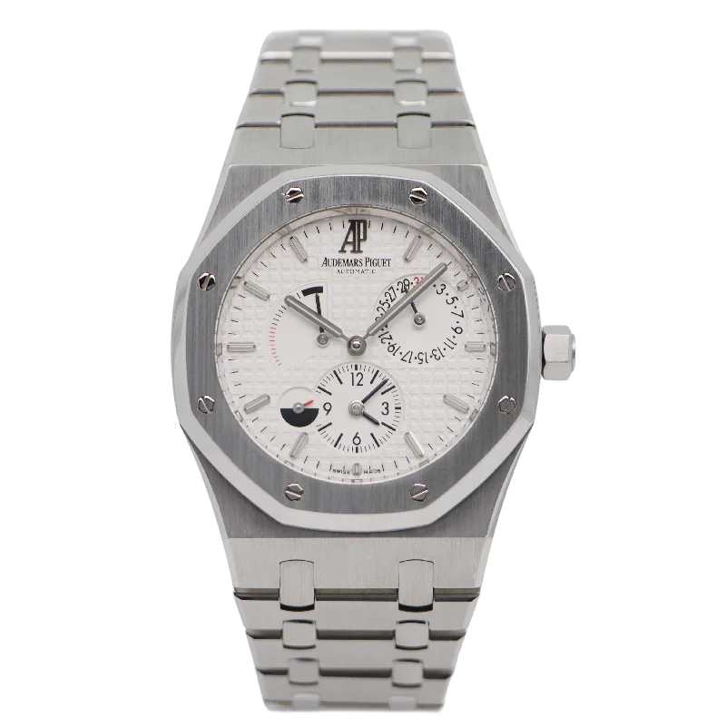 large face watches for men with rubber straps -Audemars Piguet Royal Oak Dual Time Stahl 26120ST.OO.1220ST.01 - 2013