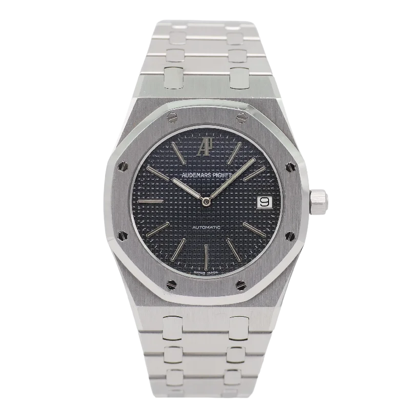 watches with interchangeable straps for custom looks -Audemars Piguet Royal Oak "Jumbo" Stahl 14802ST - 1993 -limitiertes Modell auf 1000 Stck. -Inkl. frischem Service von Audemars Piguet