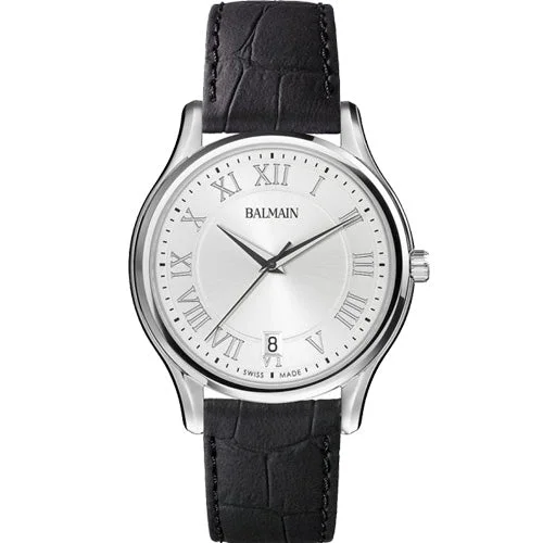 high-tech smartwatches for women -Balmain Beleganza Gent II Silver Dial Men 40mm