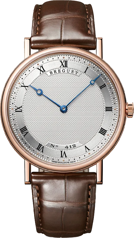 unique watches with custom engravings -Breguet Classique Silver Dial Men 38 mm