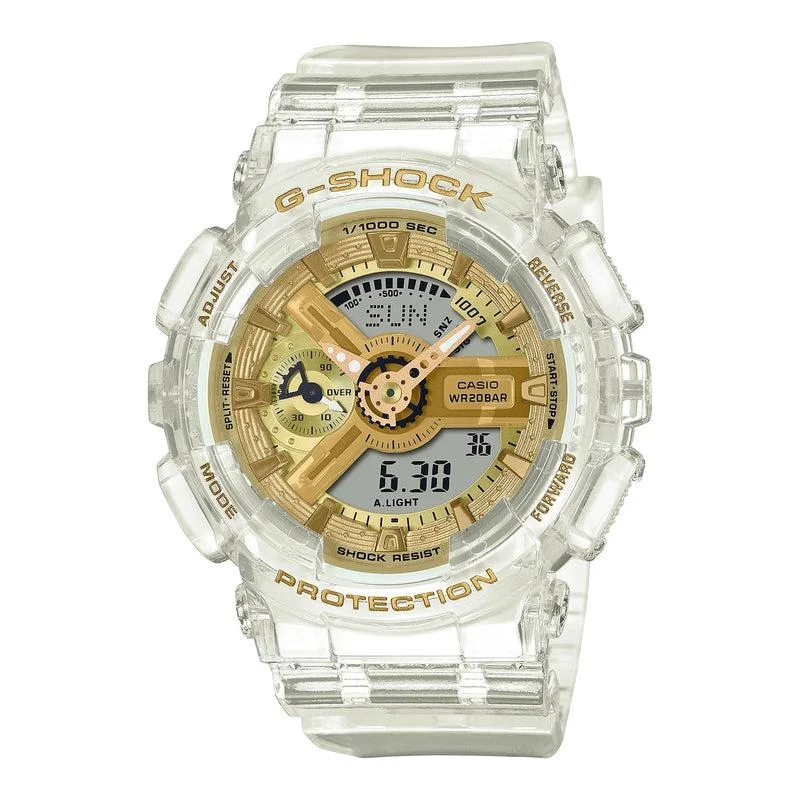 minimalist watches for daily wear -CASIO G-SHOCK ANALOG-DIGITAL WOMENS 200M - GMA-S110SG-7ADR