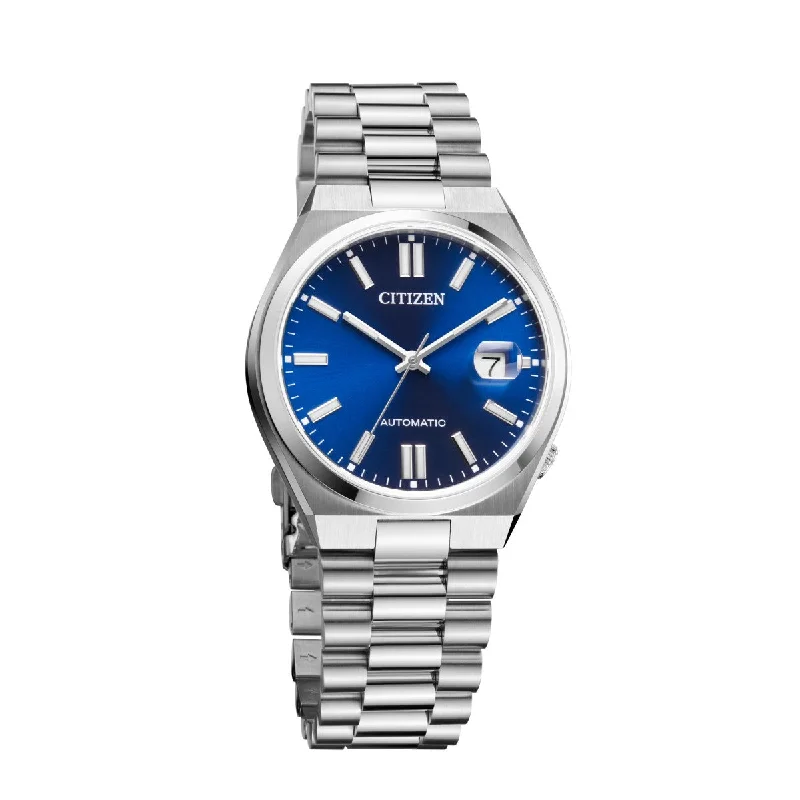 men’s watches with unique case shapes -Citizen Tsuyosa 40MM Blue Automatic Watch. NJ0150-56L