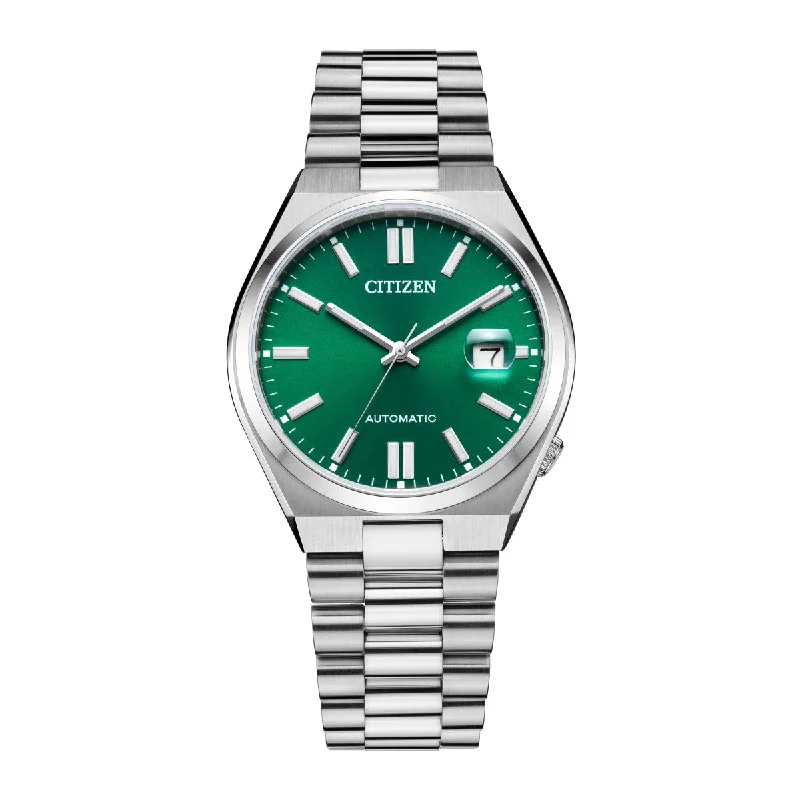 elegant wristwatches with diamond details -Citizen Tsuyosa 40MM Green Automatic Watch. NJ0150-56X