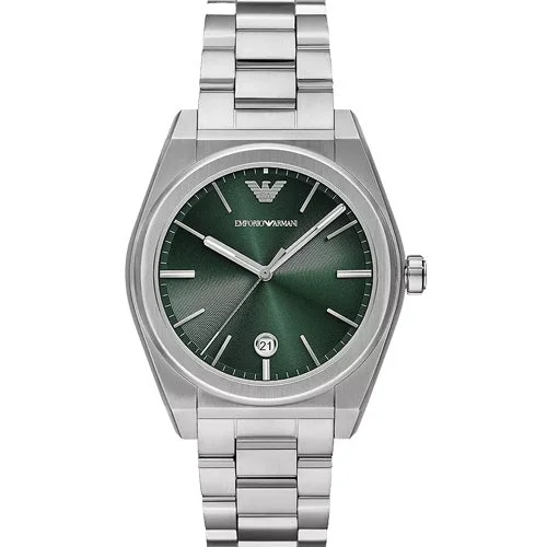 stylish watches for office wear for men -Emporio Armani Federico Green Dial Men 41mm AR11621