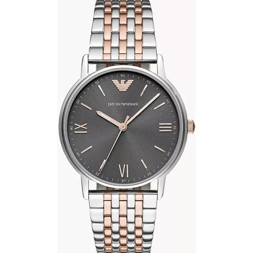 sport digital watches with countdown timer -Emporio Armani Kappa Grey Dial Men 41mm AR11121