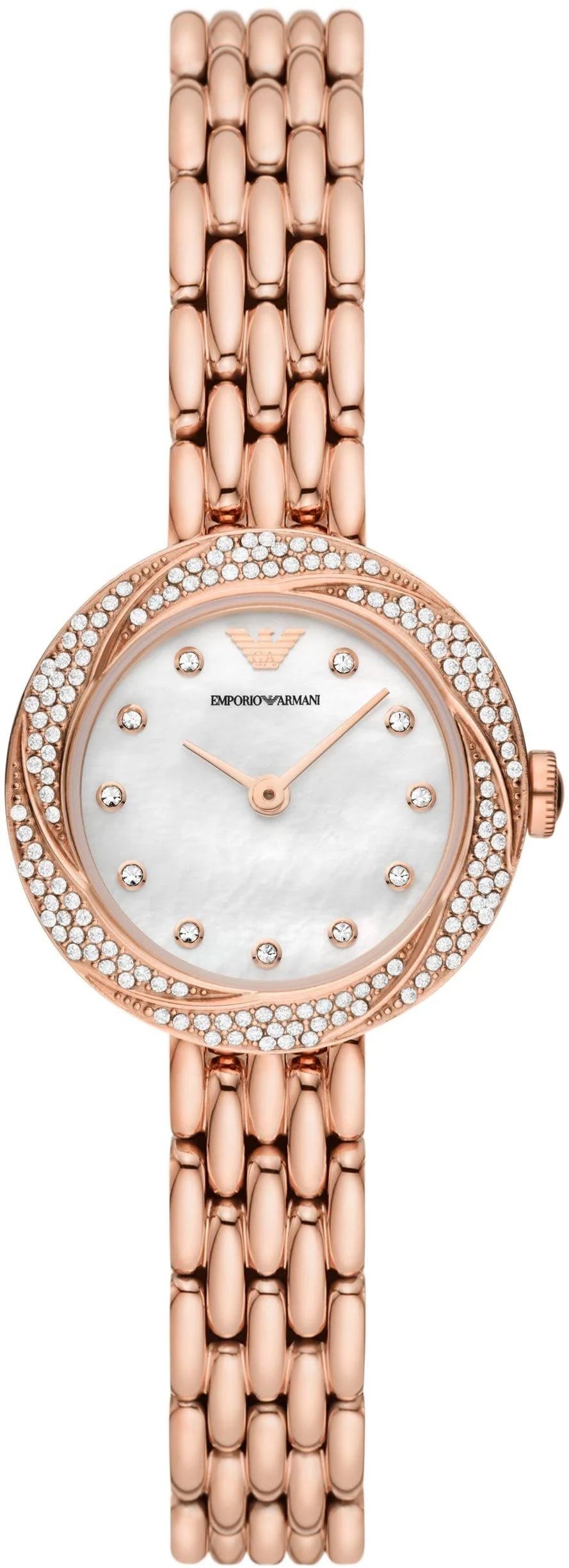 military watches with waterproof features -Emporio Armani Rosa Analog Watch for Women AR11474