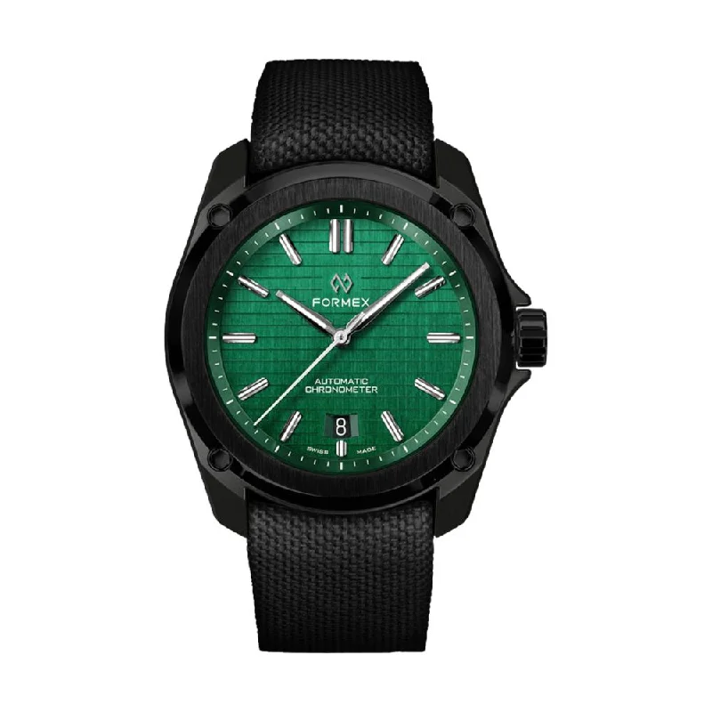 stylish smartwatches for men with touch screen -Essence Leggera Automatic Chronometer Mamba Green 41mm