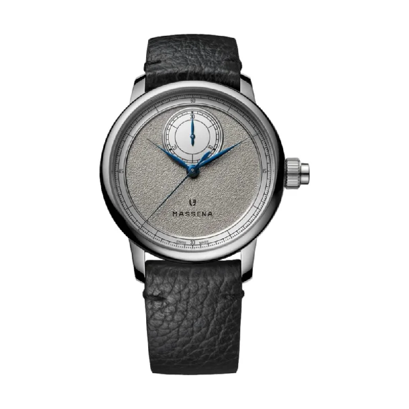 elegant dress watches with silver accents -Excellence Le Chronographe Monopoussoir Louis Erard x Massena LAB Silver