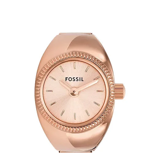 best running watches for fitness tracking -Fossil Ring Rose Dial Unisex 15mm