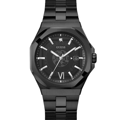 watches for women with interchangeable straps and dials -Guess Emperor Black Dial Men 42mm GW0573G3