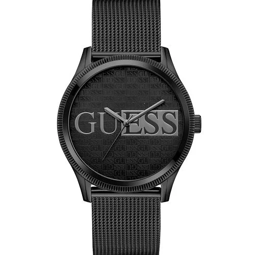 stylish casual watches for men with date feature -Guess Reputation Black Dial Men 44mm GW0710G3