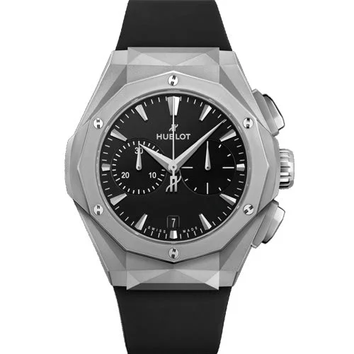 fashion watches with leather band for men -Hublot Classic Fusion Black Dial Men 41mm 549.NI.1270.RX.ORL23