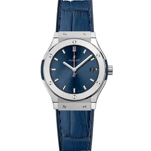 best affordable watches for luxury lovers -Hublot Classic Fusion Blue Dial 33mm