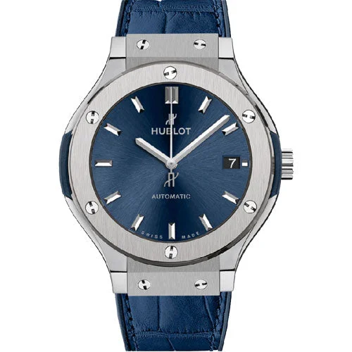 smartwatches with fitness and health apps -Hublot Classic Fusion Blue Dial 38mm