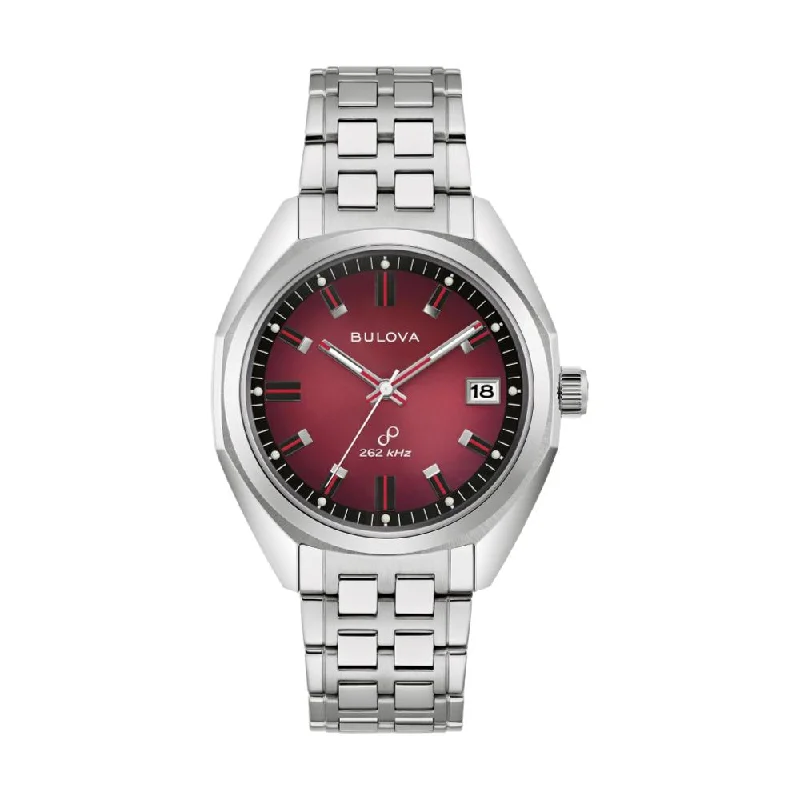 watches for men with calendar and alarm features -Jet Star 50th Anniversary Burgundy