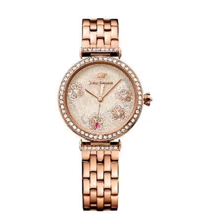 affordable sport watches for fitness enthusiasts -Juicy Couture with 34X34 MM Beige Watch Band; 1901517