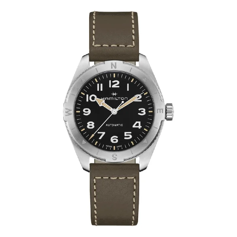 watches with interchangeable straps for custom looks -Khaki Expedition 41mm, Black on Strap