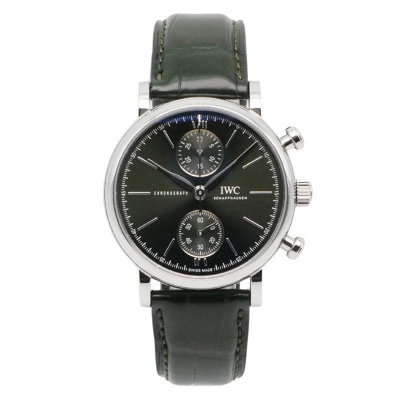 smartwatches with notifications for men -IWC Portofino Chronograph Stahl IW391405 - 2023