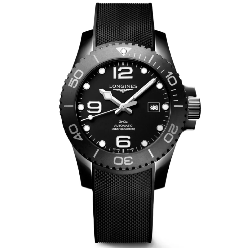 best fitness watches for outdoor sports -Longines Hydroconquest Matt Black Dial Men 43mm